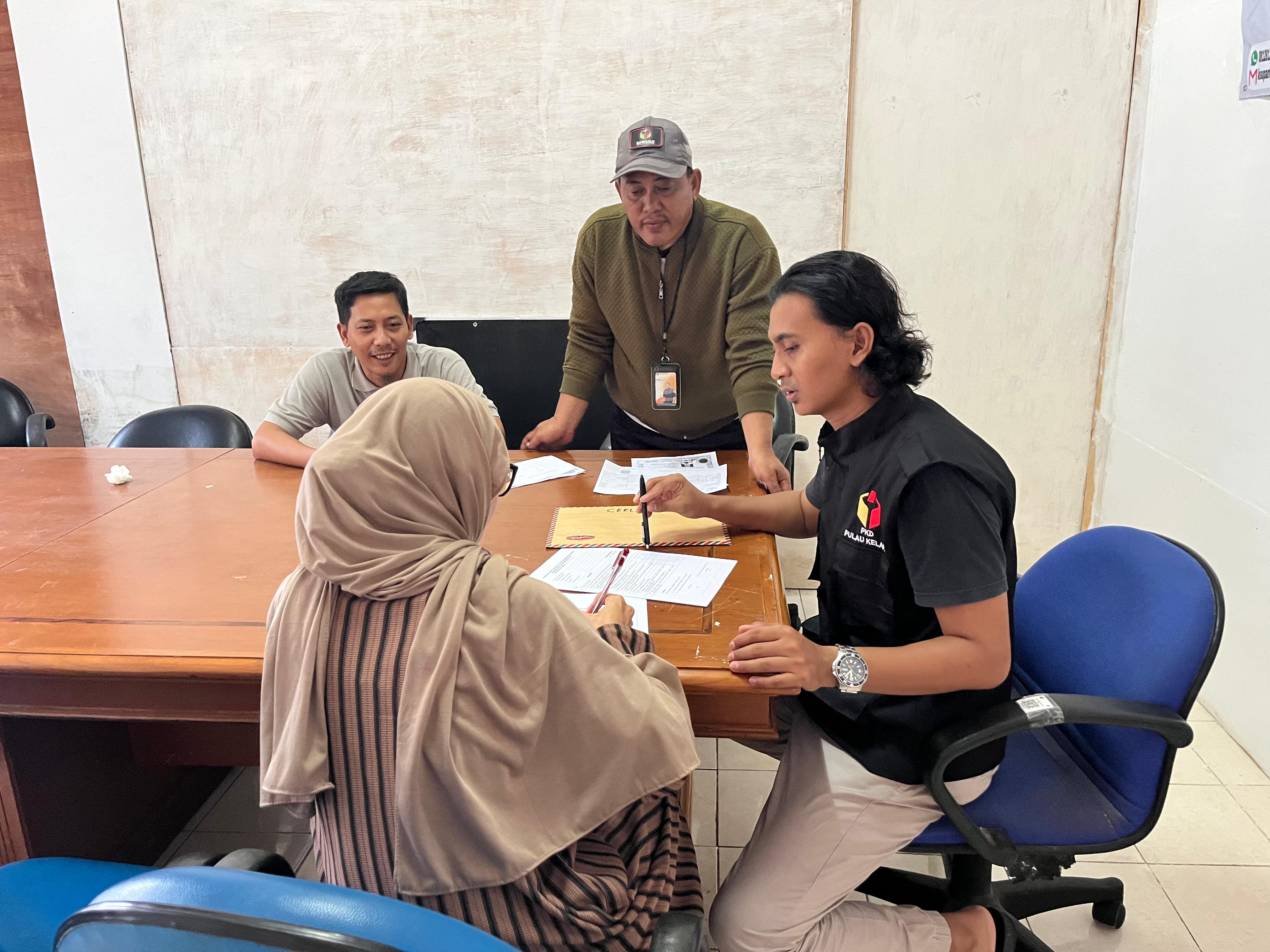 penerimaan berkas calon PTPS