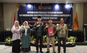 serah terima RAB untuk Pilkada DKI Jakarta 2024